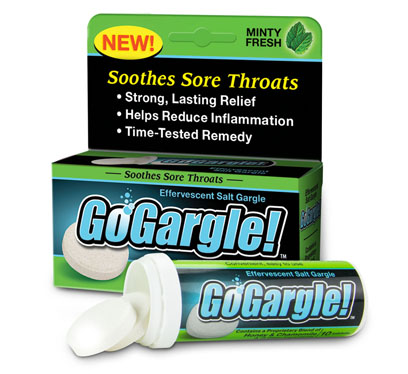 GoGargle! Minty Effervescent Salt Gargle For Sore Throats by GOGargle!