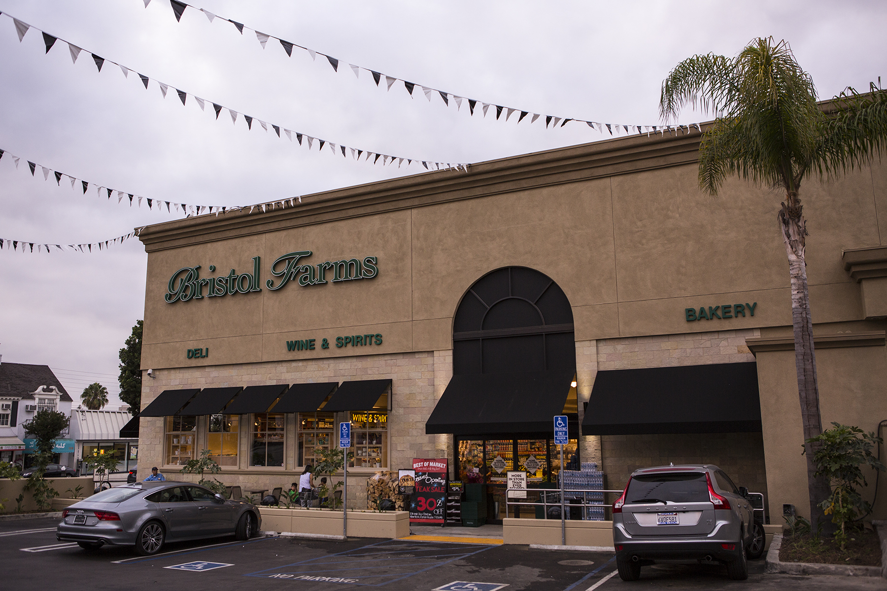 Exterior of Bristol Farm's remodeled Westwood Store