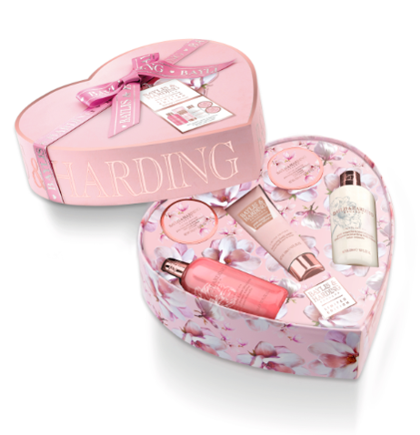 Pink Magnolia & Pear Blossom Large Heart Gift Set by Baylis & Harding PLC (UK)