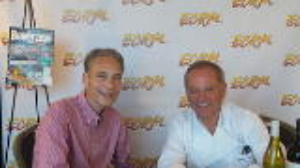 Beverage Industry Publisher Steve Pintarelli (left) with Chef Wolfgang Puck 
