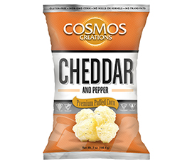 Cheddar and Pepper Puffed Corn by Cosmo's Creations