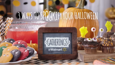 Walmart's Halloween promotions focused on solutions, such as how to create unique Halloween treats in it's "How to Spookify Your Party" YouTube video