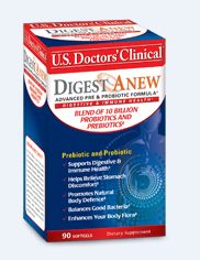 DigestAnew - first advanced Pre&Probiotic formula by U.S. Doctors’ Clinical/Robinson Pharma