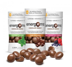 Products like Energems, a tasty chocolate gem that carries a kick of caffeine, replace afternoon candy or sweet soda cravings, trading one unhealthy habit for a better option.