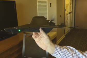 Among the products showcased in the videos is this drone from P3 International